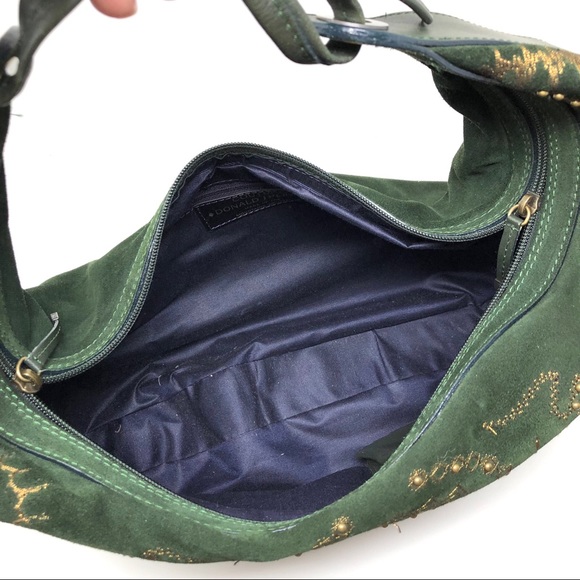 DONALD J. PLINER suede green hobo, made in Italy, NWOT - Picture 9 of 10